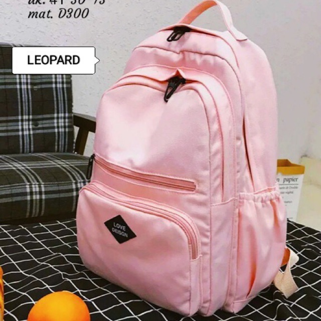 Ransel polos korea backpack polos murah ransel korea tas sekolah anak ransel love design murah polos