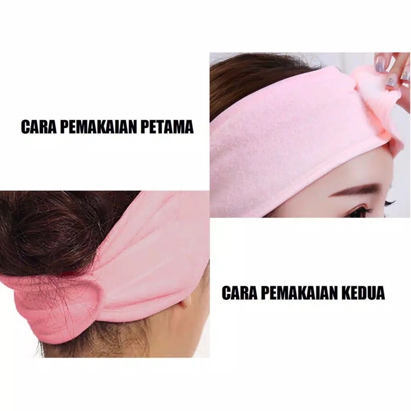 BANDANA FACIAL MASKER HEADBAND / BANDO FACIAL MANDI MAKEUP