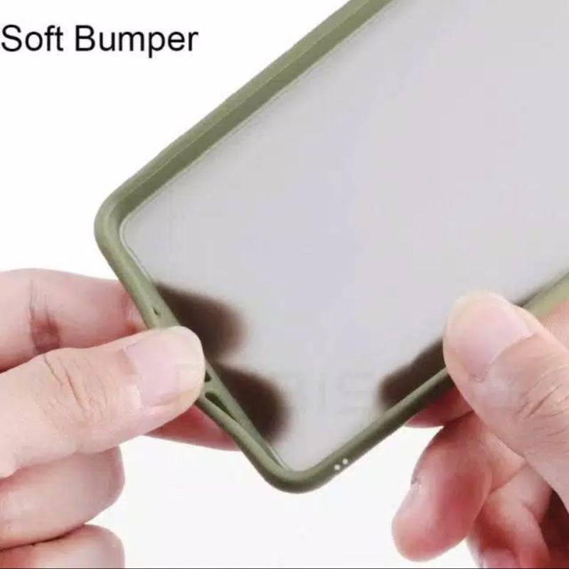 Oppo Reno 4F Softcase Dove Transparan Lis Warna Soft Case Matte