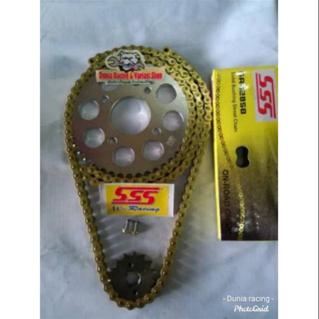 Gear set sss Gir set sss original KLX 150 - DTracker 150 Rante original sss 428 130L gold