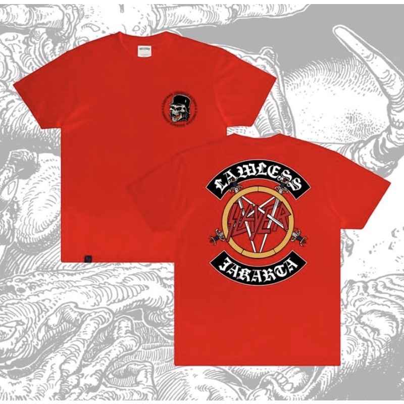 LAWLESS X SLAYER PENTAGRAM LOGO SS