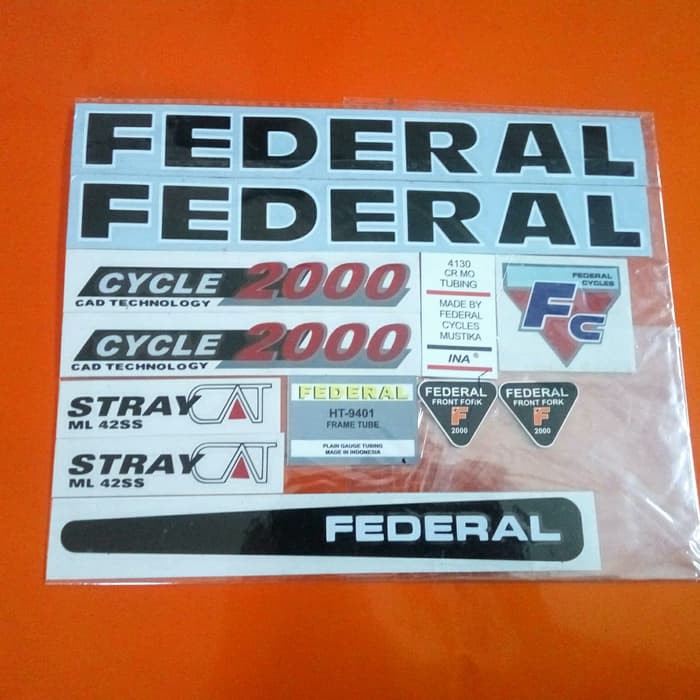 

Jual Stiker Sepeda Federal Stray Cat ss Original