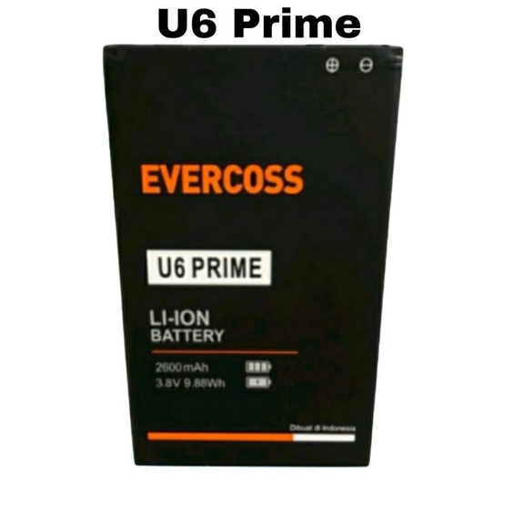 Batrai Evercoss U6 Prime Batre Cross U 6 Xtream 1 Prime Baterai Ever cross