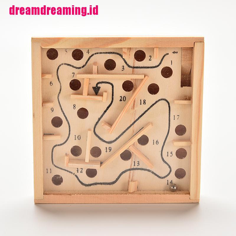 (dreamdreaming.id) 1pc Mainan Edukasi Puzzle Labirin Klasik Balance Board Game Untuk Anak