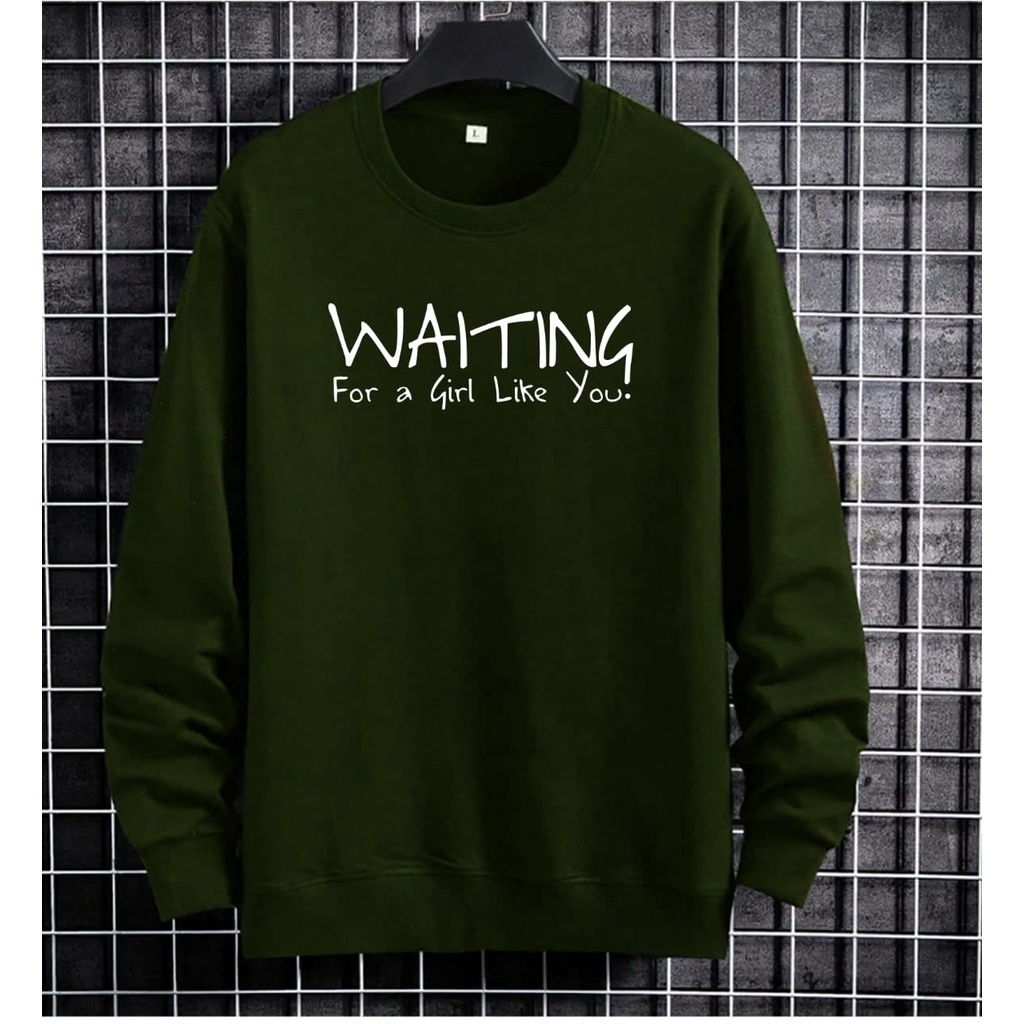 COD/ARPIOSSHOP - BAJU WAITING - SWEATSHIRT PRIA WANITA / SWEATER UNISEX MODEL KEKINIAN