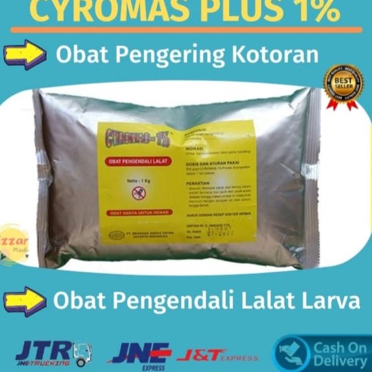 [KODE PBQGO] PENGHILANG BAU KOTORAN UNGGAS ANTI LALAT Cyromas plus cyromazin 1% KOTORAN KERING