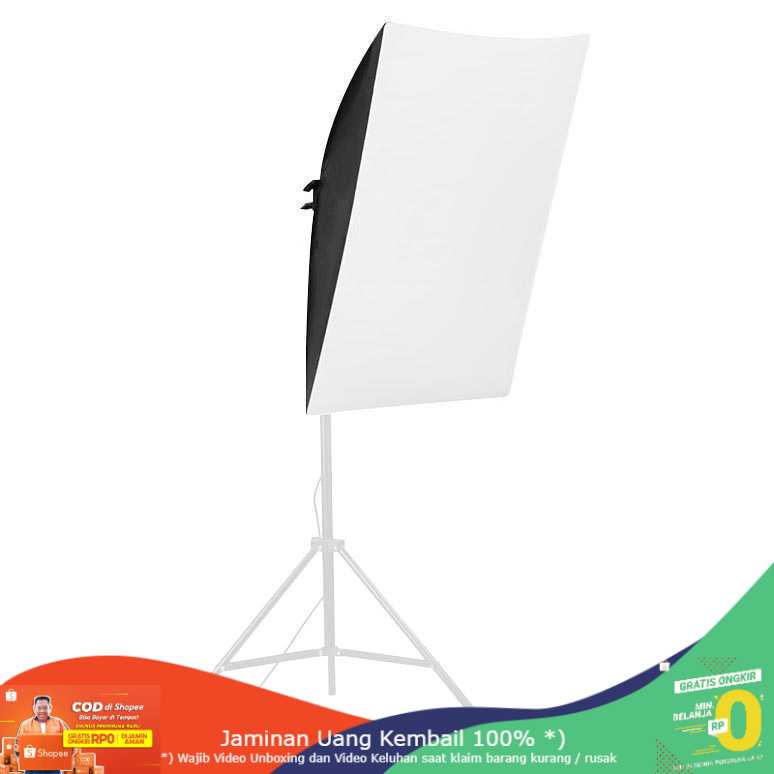 (BISA COD) RVOSTR STUDIO Payung Softbox Reflektor 50x50cm E27 Single Socket LD-TZ206