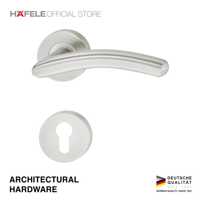 Hafele Skye 2184 Gagang Kunci Pintu/Pintu Rumah Satin Stainless Steel 304 - Pegangan Pintu Set Model
