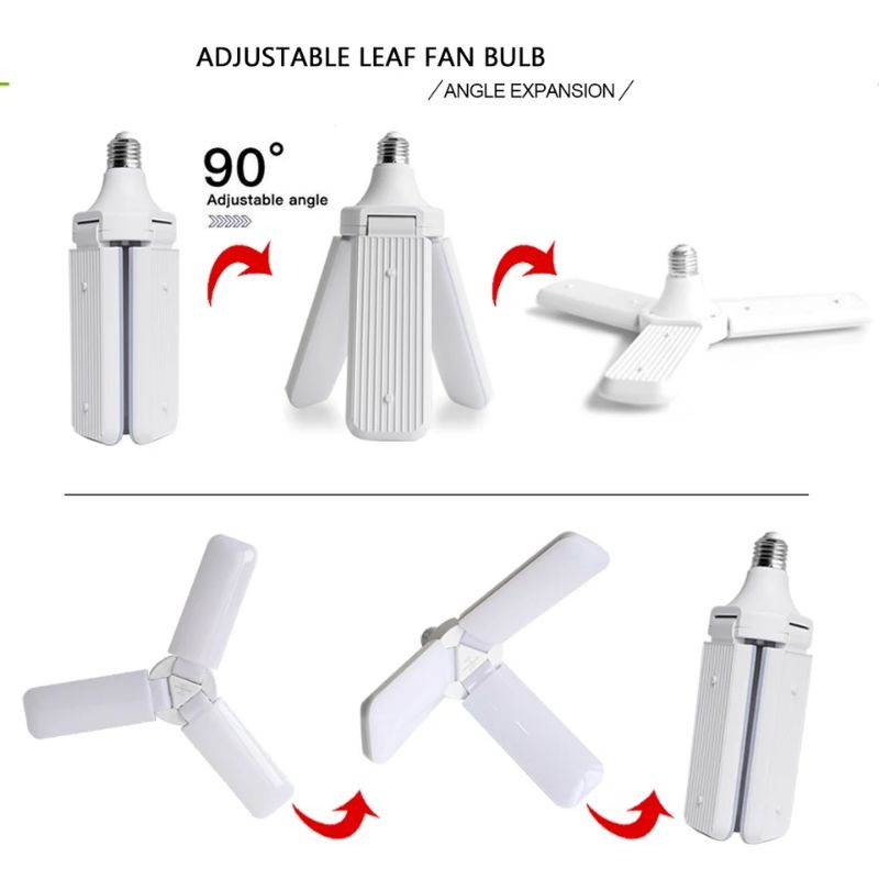 Lampu Bohlam Led E27 45W Fan Blade Bulb Super Terang Putih