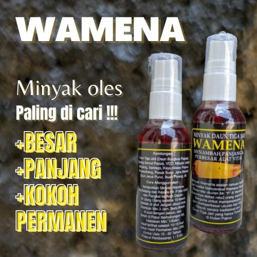 [ COD] Minyak Wamena Cap Daun Tiga Jari / Wamena oil / Wamena Original / Wamena Obat Pembesar Penis