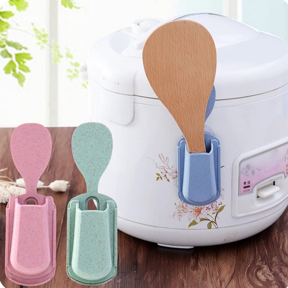 cup suction holder tempat sendok centong nasi tempel di rice cooker bahan plastik