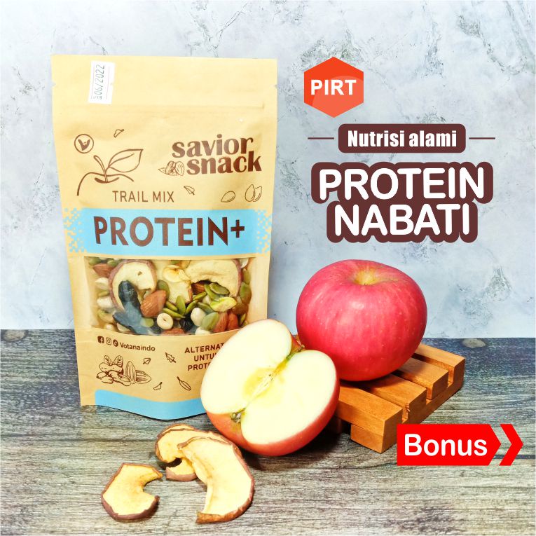 SAVIOR SNACK PROTEIN+ TRAIL MIX SUPLEMEN CEMILAN, VITAMIN MAKANAN SEHAT, KACANG, BIJI & BUAH KERING TINGGI NUTRISI PROTEIN NABATI ALAMI