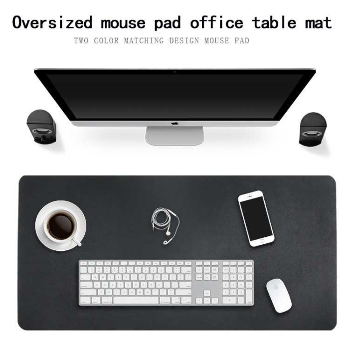 Mouse Pad JUMBO Bahan Kulit 82 x 42 CM Mousepad Besar Laptop 2 Sisi