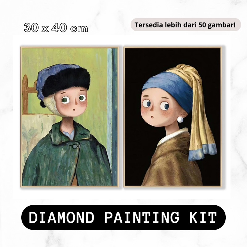 DIAMOND PAINTING KIT 5D 30X40 CM / 40X50 CM / DIY DIAMOND PAINTING KIT