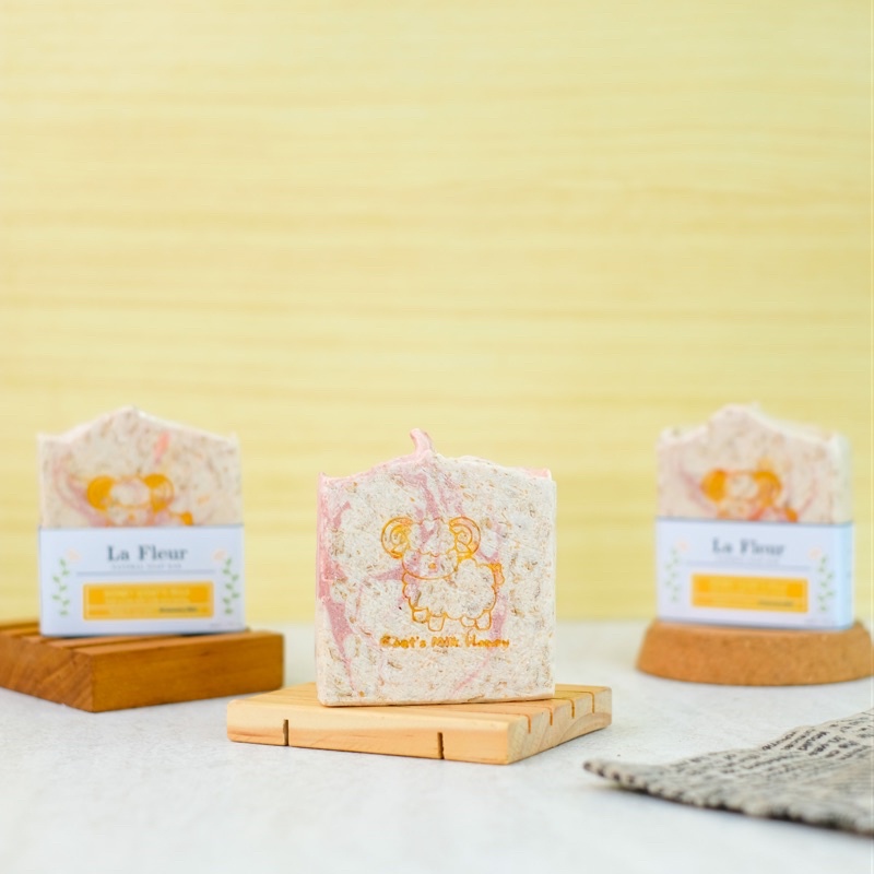 La Fleur Natural Soap Bar Goat Milk with oat