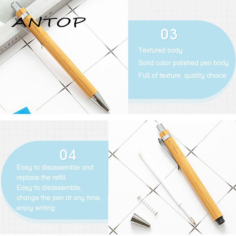 Bolpen Model Batang Bambu simple Untuk stationery