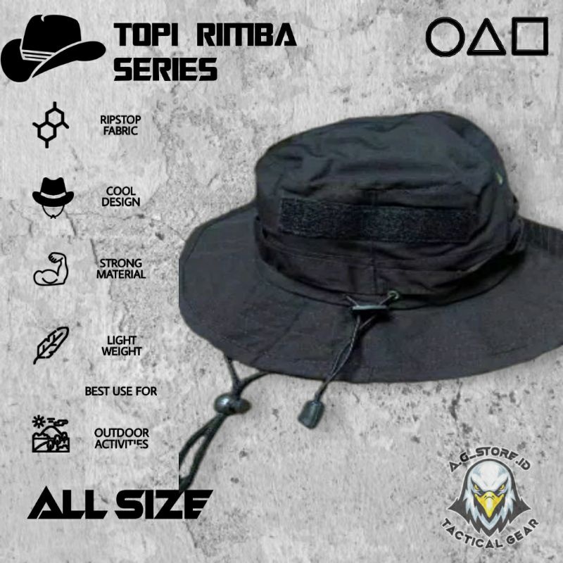 Topi Tactical Rimba Rekat Velcro