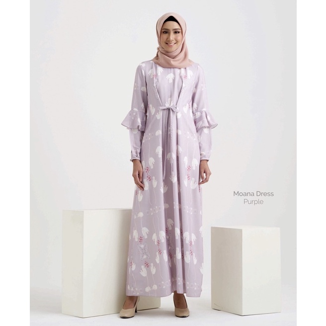 PRELOVED❗️MOANA DRESS PACIFIA PURPLE BY WEARING KLAMBY / preloved wearing klamby