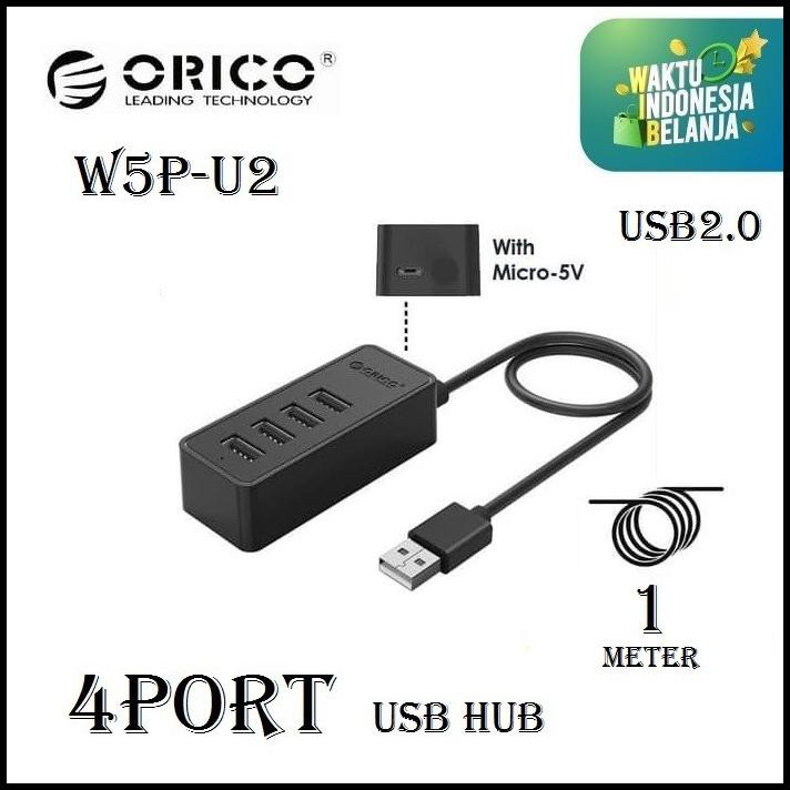 Hesaa_Store | Usb Hub 4 Port Usb2.0 4P Orico W5P-U2 Kabel 1M