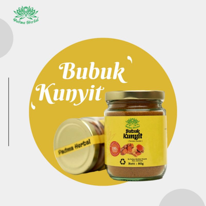 Jual Padma Herbal Bubuk Kunyit Turmeric Powder 80g Shopee Indonesia 8915