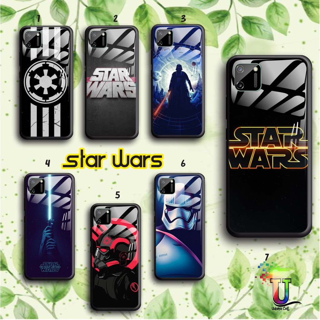Softcase Back Case Glass Kaca STAR WARS Samsung A51 M40S A60 A70 A71 UC1622