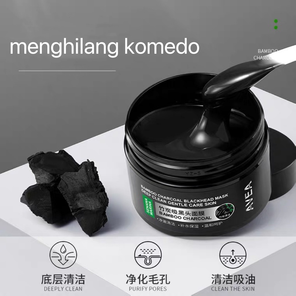 Bambo Charcoal BlackHead Mask Deep Clean Gentle Care Skin