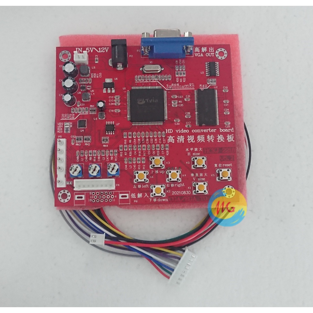 PCB Converter Video CGA / EGA / RGB to VGA - Arcade Game