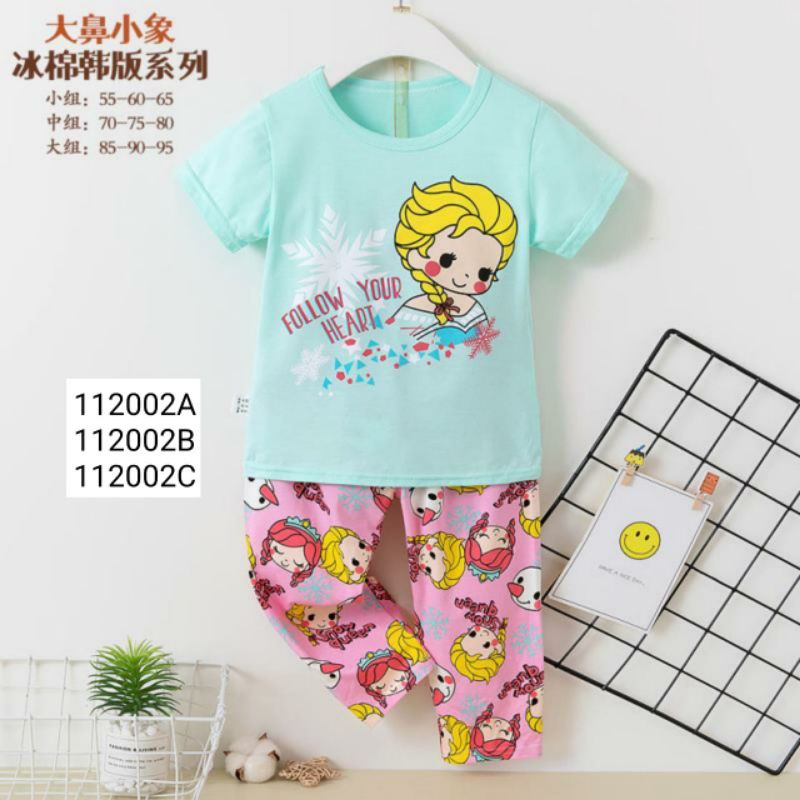 Piyama Anak Import / Setelan Baju Tidur Anak Import Premium Piyama Kancing Depan Anak 1-10 Tahun
