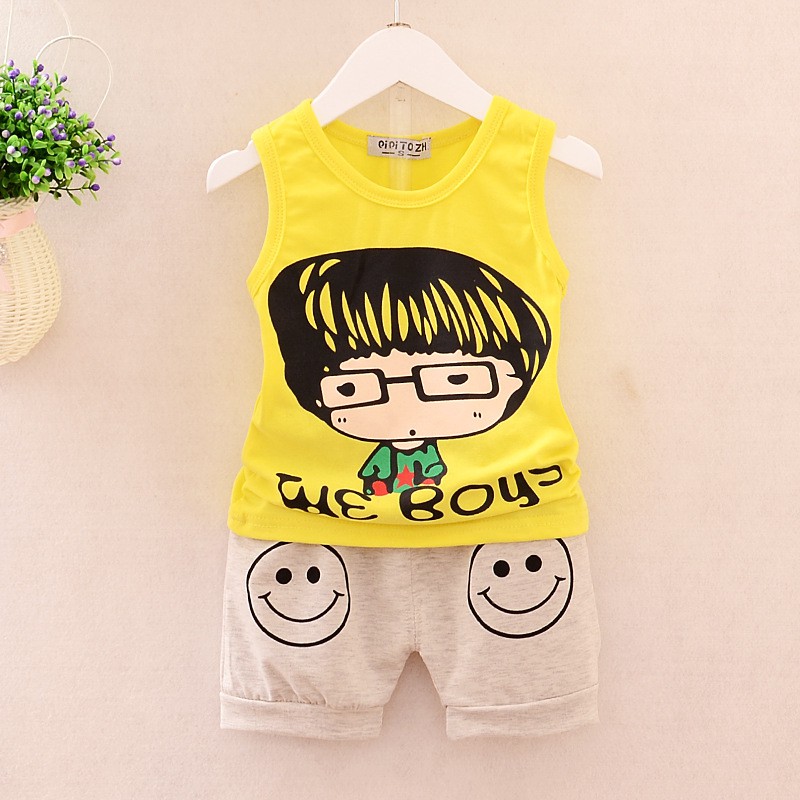 Baju Pakaian Anak Bayi Laki Cowok Cewek Yellow Murah Import BBD004