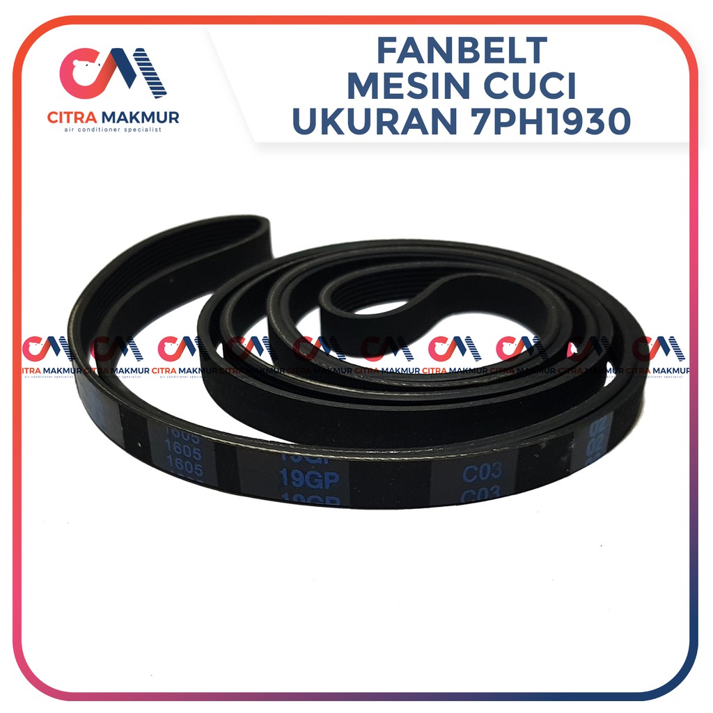 Fanbelt Mesin Cuci Electrolux 7PH 1930 Front Loading Load Fan Belt vanbelt 7PH1930 Dryer Pengering