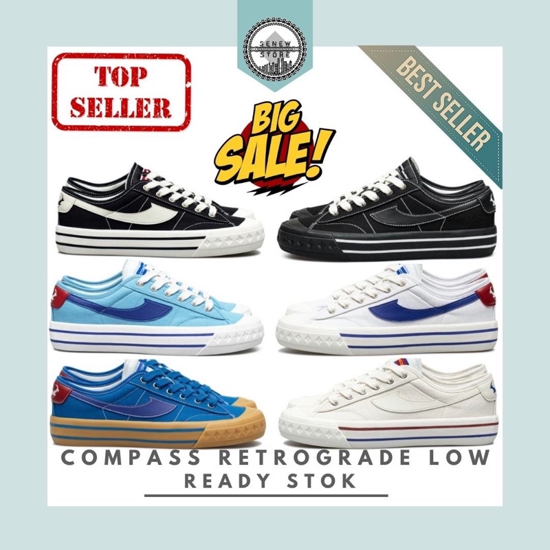COMPASS RETRO RETROGRADE LOW MURAH ORIGINAL Not Gazelle Matcha Proto Slip on Jason ranti - SIZE 38 3