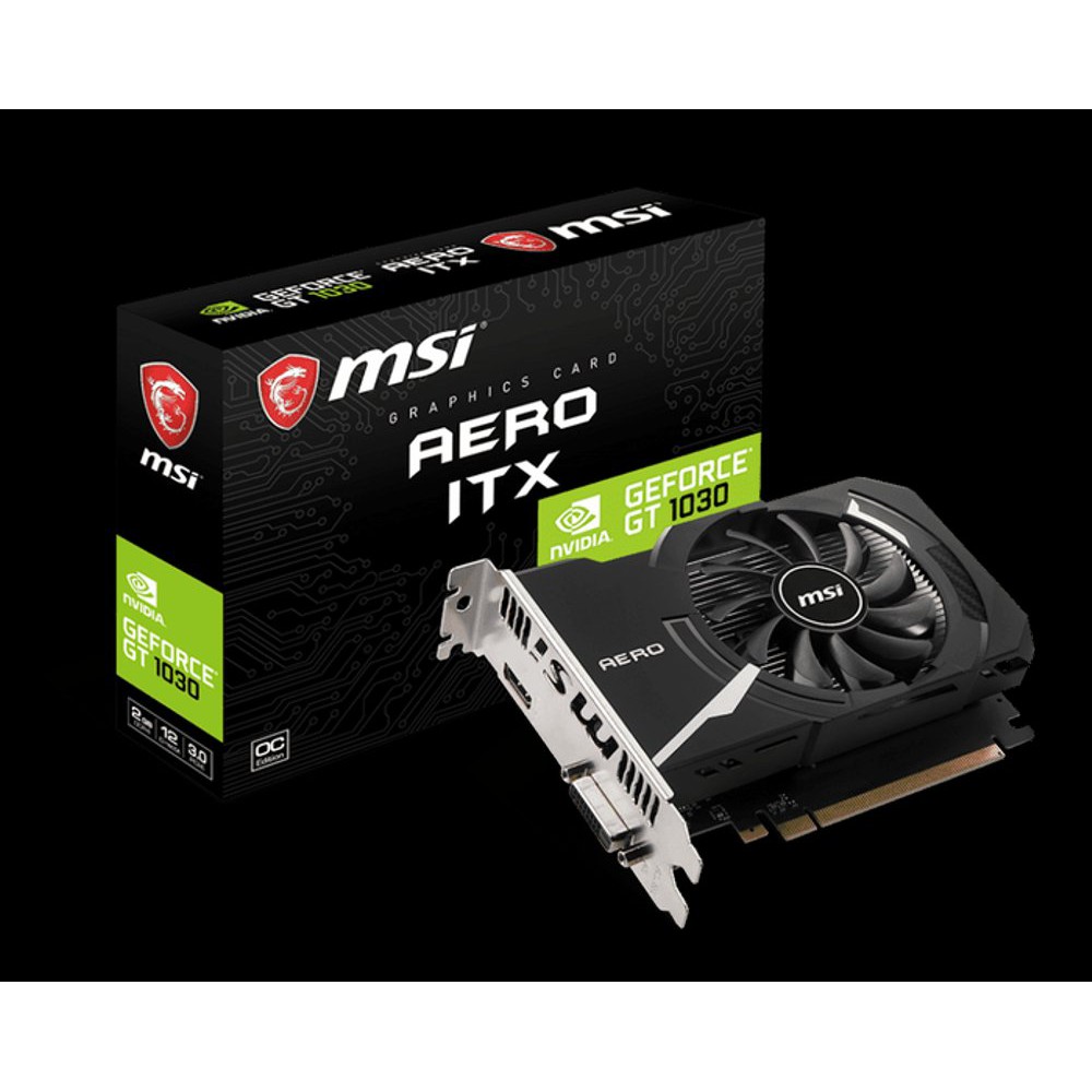 VGA MSI Nvidia GeForce GT 1030 Aero ITX 2GB DDR5 OC Terbaik
