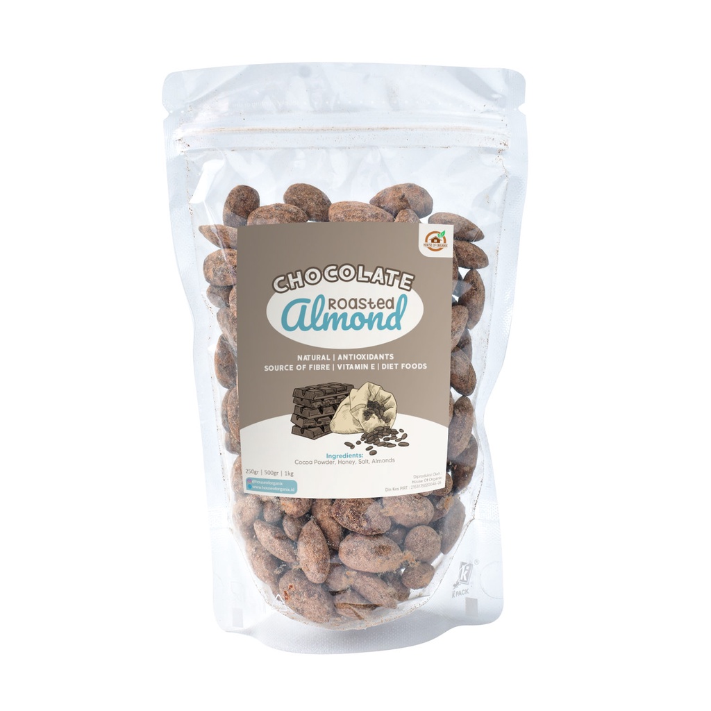 

Chocolate Roasted Almond ( Panggang ) 250 Gr