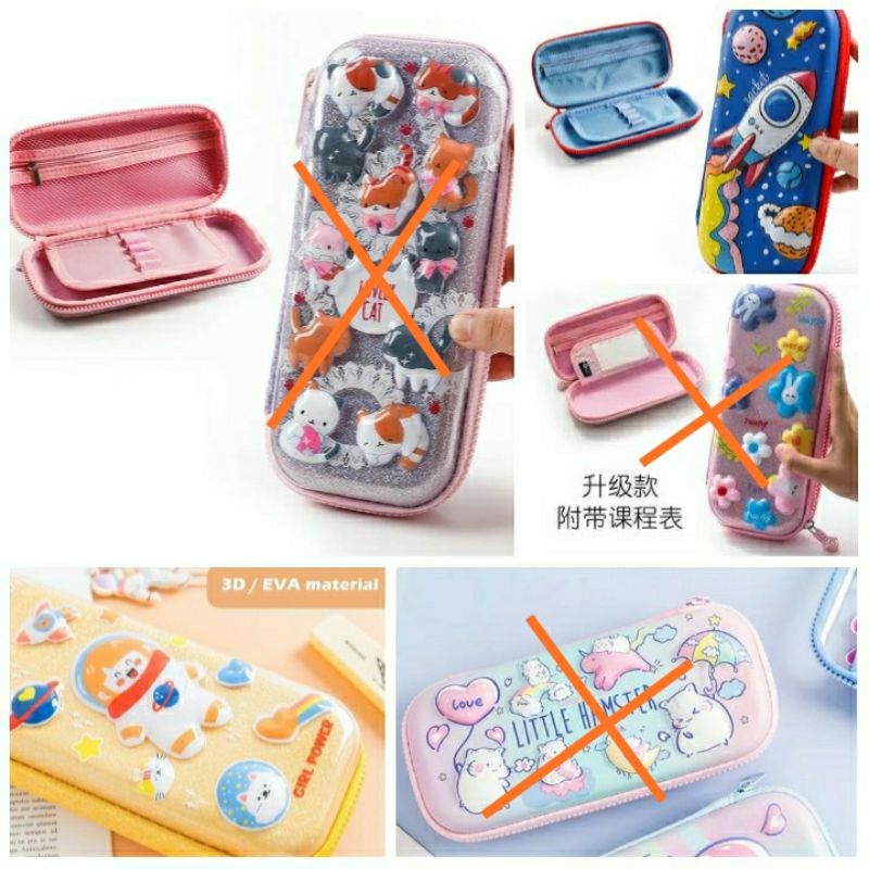 

pencil case tempat pensil anti air motif lucu