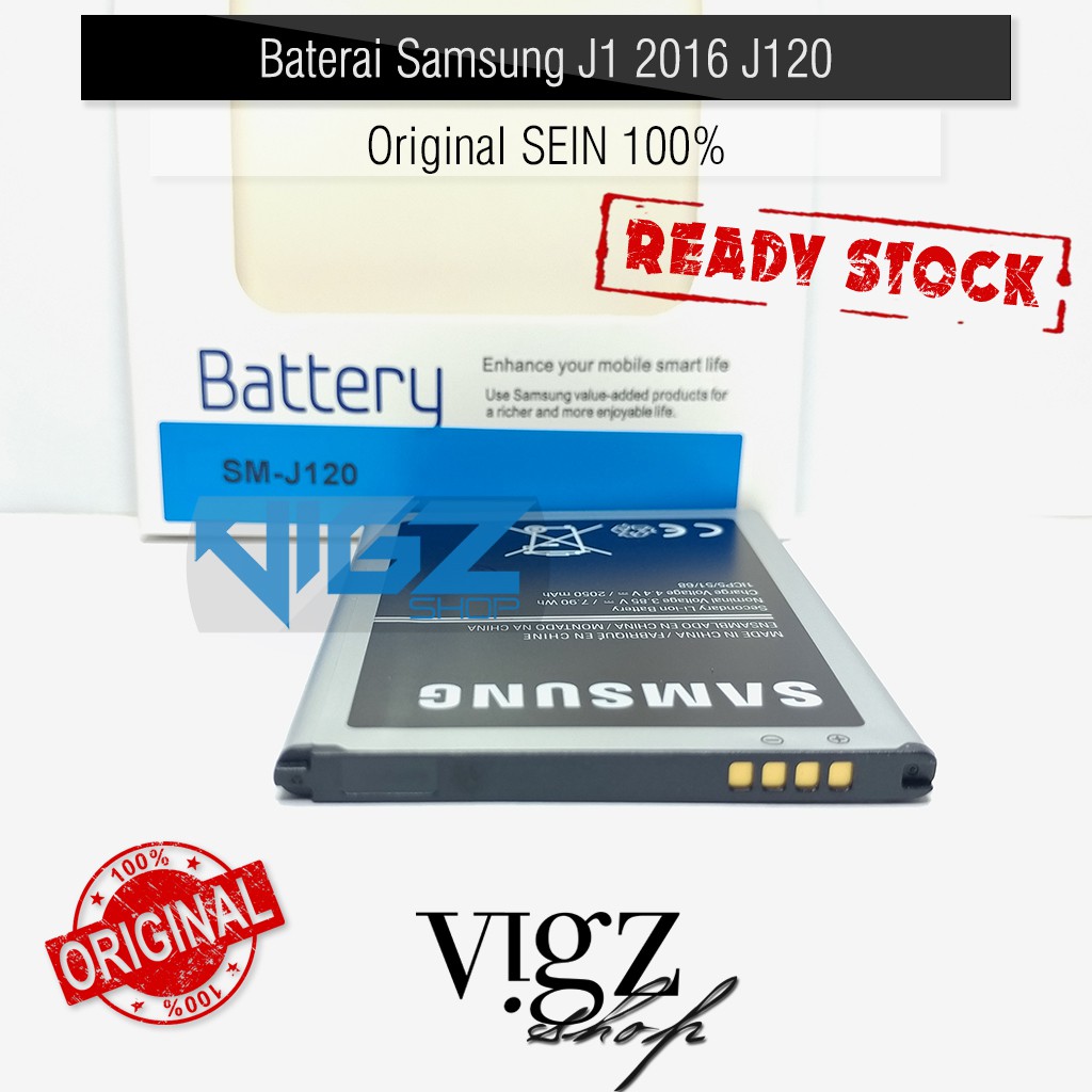 Baterai Samsung J1 2016 J120 Original SEIN 100% Batre Battery