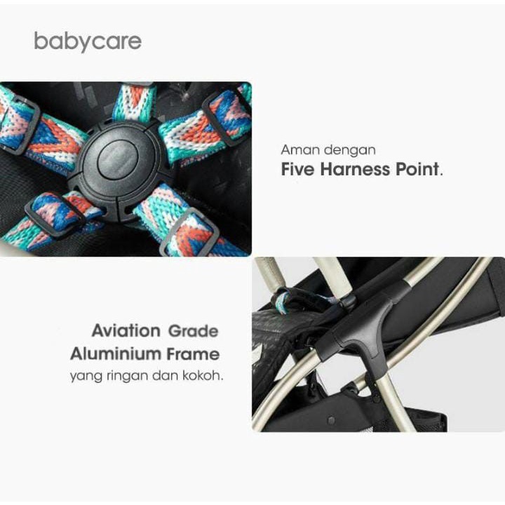 Babycare Easy Stroller / Stroller Lipat Otomatis