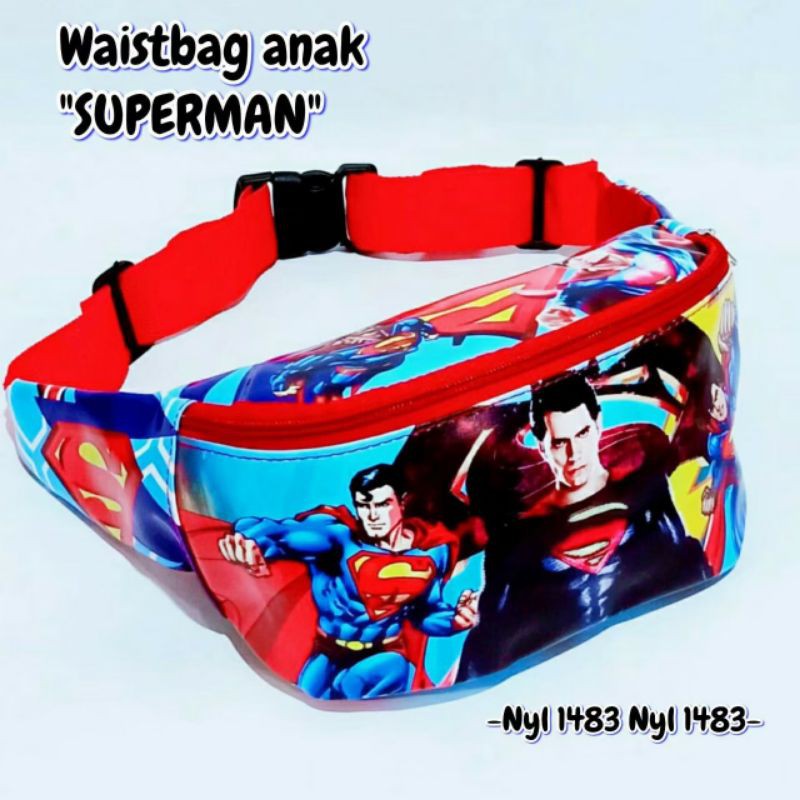 Waistbag anak karakter full print / tas bahu anak / Tas selempang anak / real pict