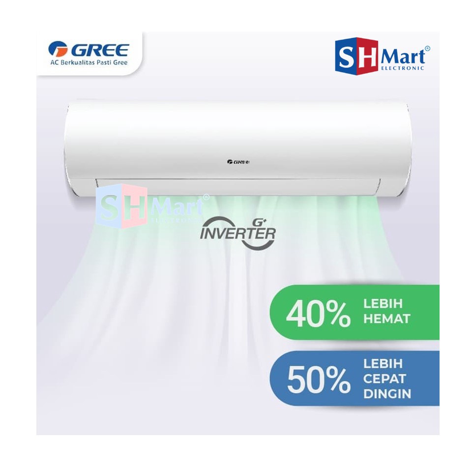 AC GREE 1,5 PK INVERTER GWC-12F1 /12F1 WHITE PEARL GARANSI RESMI (MEDAN)