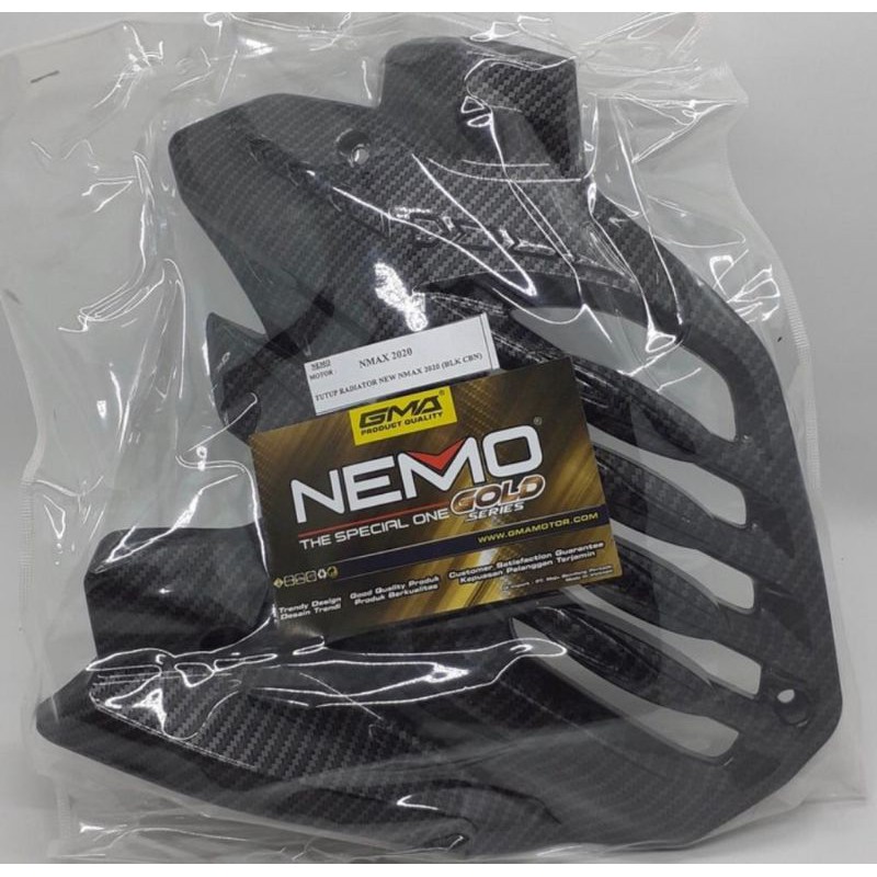 Cover Tutup Radiator Karbon Nemo Premium All New NmAX 2020