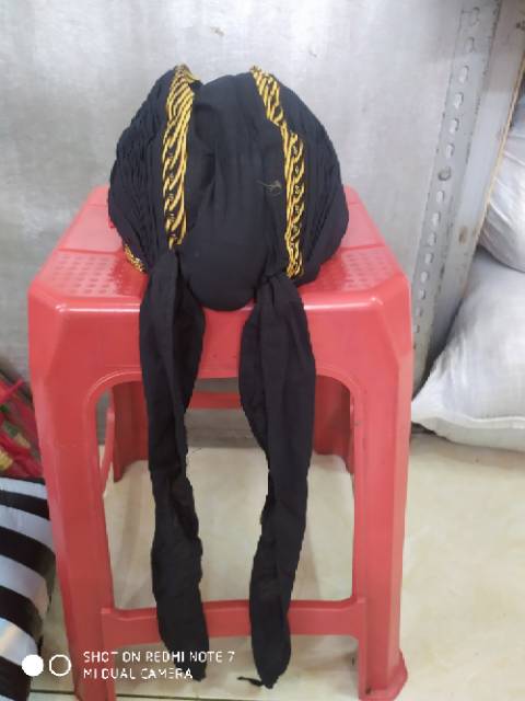 Blangkon dewasa lipat jogja samurai kuning