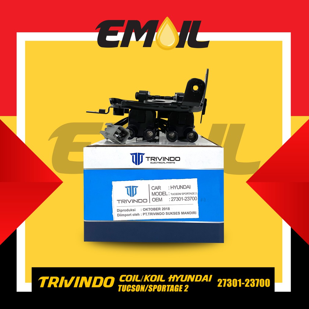 COIL KOIL HYUNDAI TUCSON SPORTAGE 2 27301-23700 MERK TRIVINDO