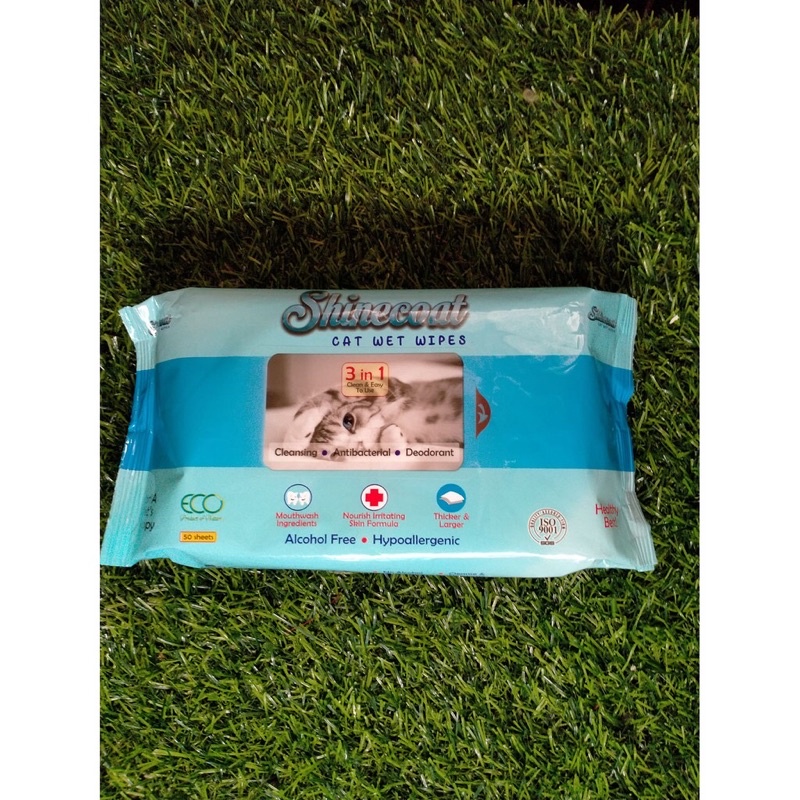 tisu basah kucing shinecoat/ tisu basah kucing