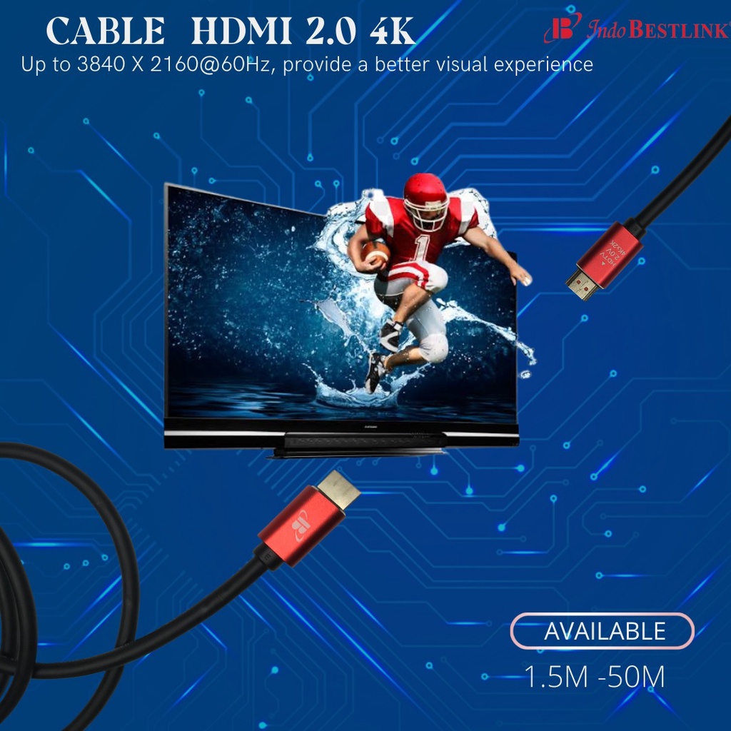 Kabel HDMI to HDMI 2.0 4k 5meter/ kabel HDMI Indobestlink 2.0 4k 5meter/ hdmi 2.0/hdmi 4k