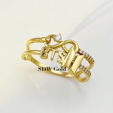 Cincin Emas KPOP BTS 방탄소년단 8K 375 - SDW Gold -