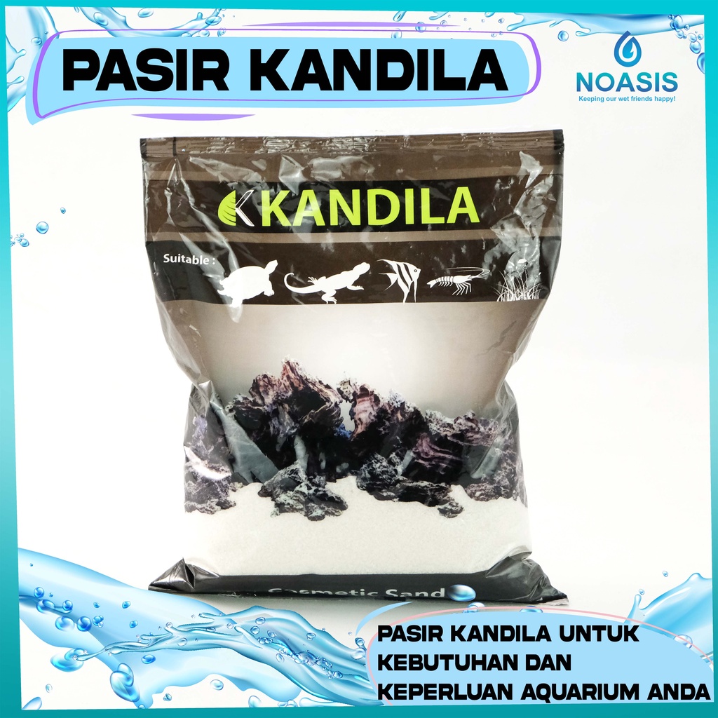 PASIR KANDILA 1KG PUTIH PASIR SILICA HALUS AQUARIUM AQUASCAPE SILIKA