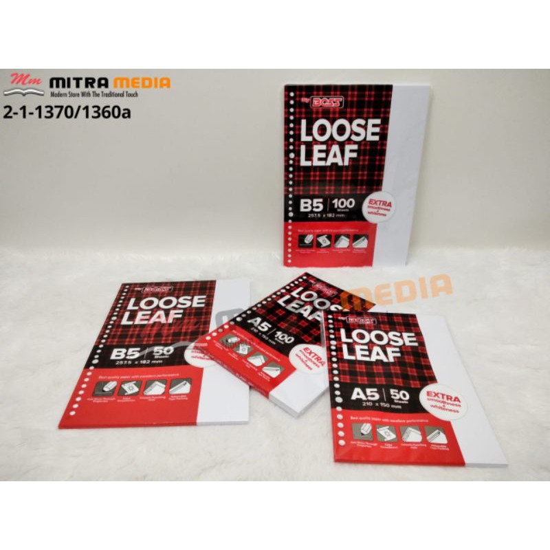 

LOOSE LEAF PAPERLINE POLOS A5-B5 ISI 50 SAMPAI 100 LEMBAR