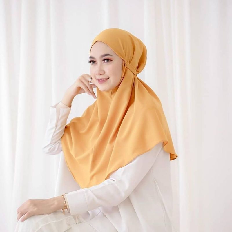 fanissahijab || Bergo Maryam Diamond Size Standart-Kunyit