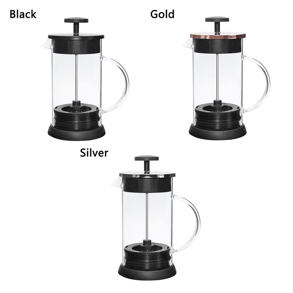 Solighter 1000ML French Press Coffee Pot Dengan Triple Filters Glass Coffee Press Kopi Espresso