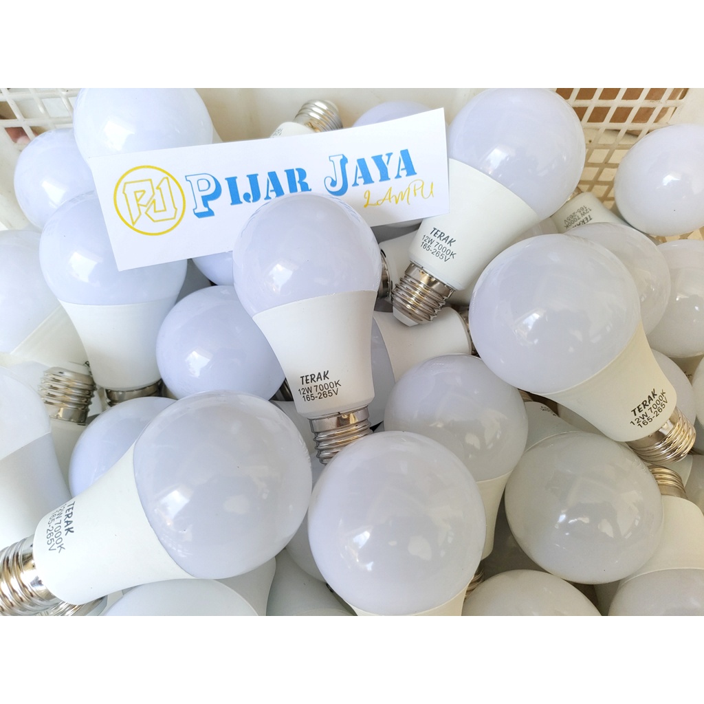 Lampu LED TERAK 12 watt Bohlam LED Rumah 12W Cahaya Putih Terang Murah Bagus