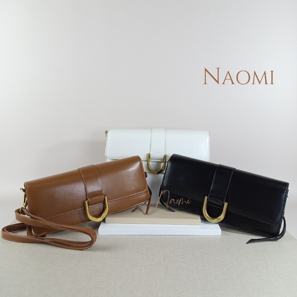 NAOMI - Aurora Sling Bag Import - Long Strap Bag - Tas Wanita Kulit - handbag Premium Slempang - handbag pesta party Tas Hangout - Tas Wanita